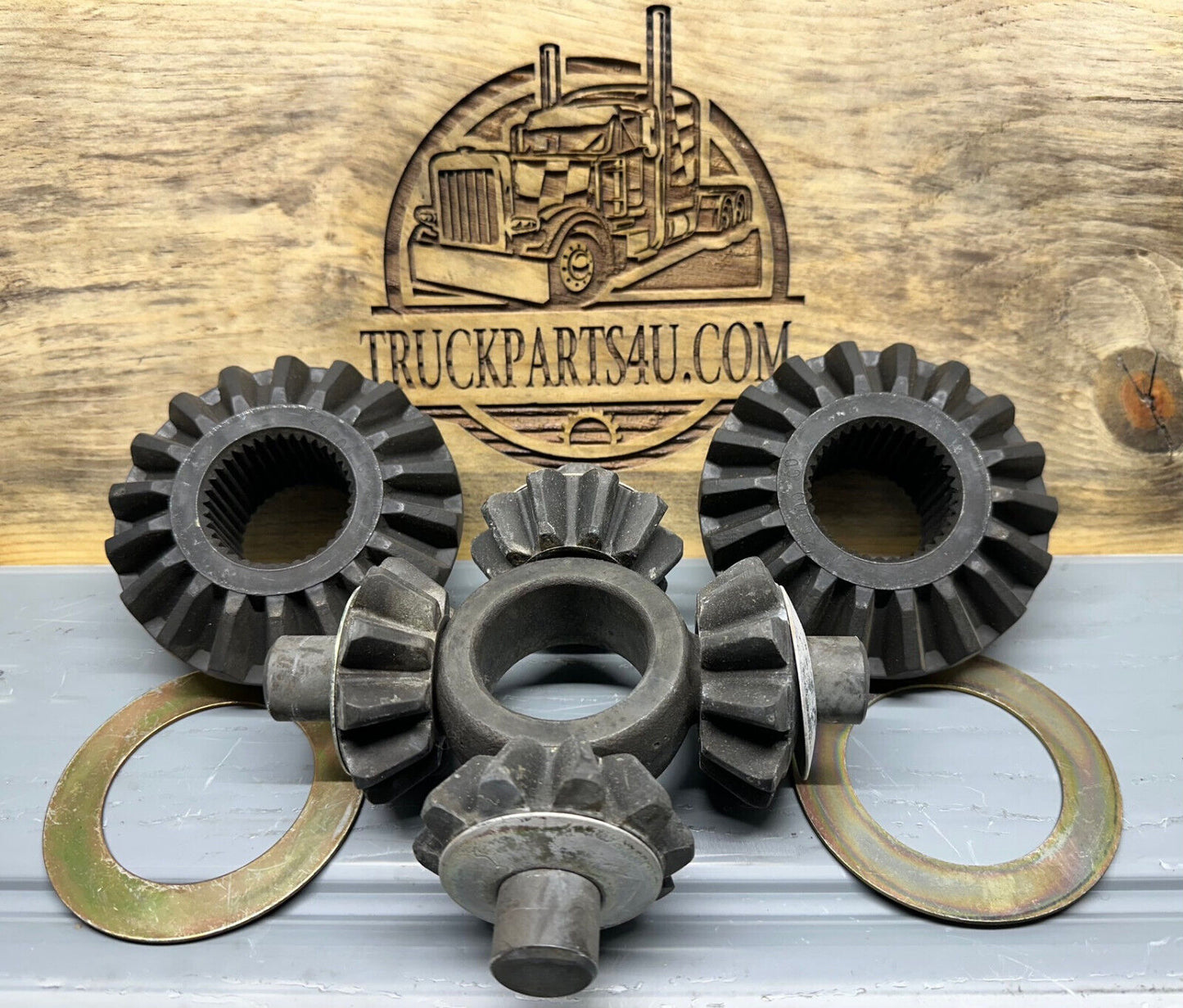 Dana Spicer 121748 kit showing thrust washers detail: side gear 126003 (x4) and pinion 126004 (x2); new genuine OEM.
