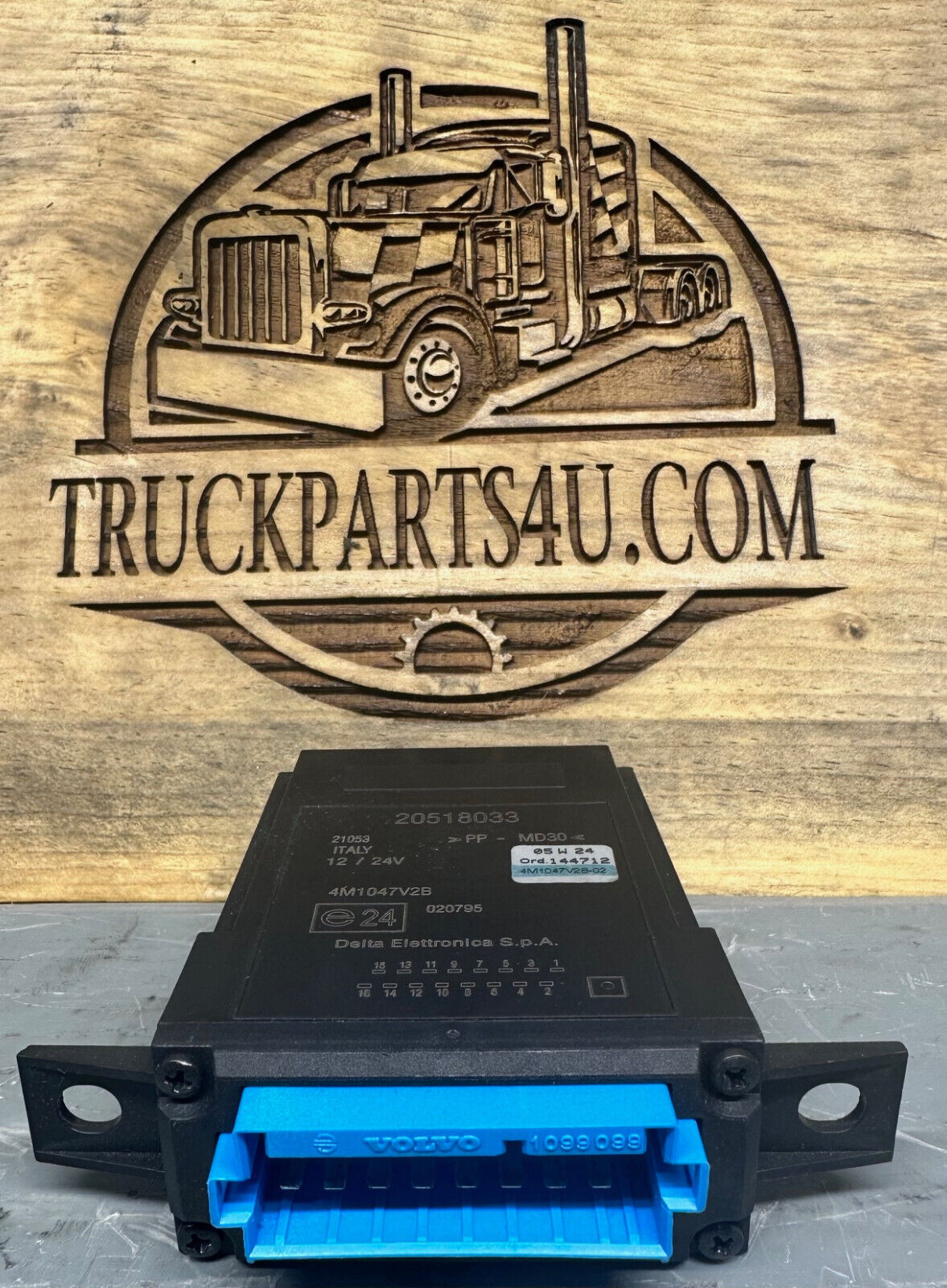 Delta Electronics 4M1047V2B – Label Detail on Volvo ECU 20518033
