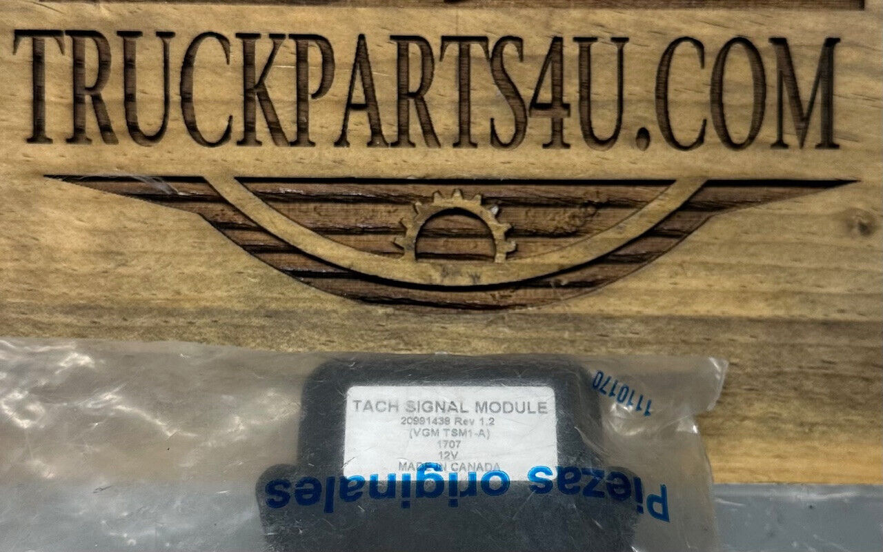 TSM1-A label detail on VO20991438 control unit – Mack / Volvo 12V Rev 1.2