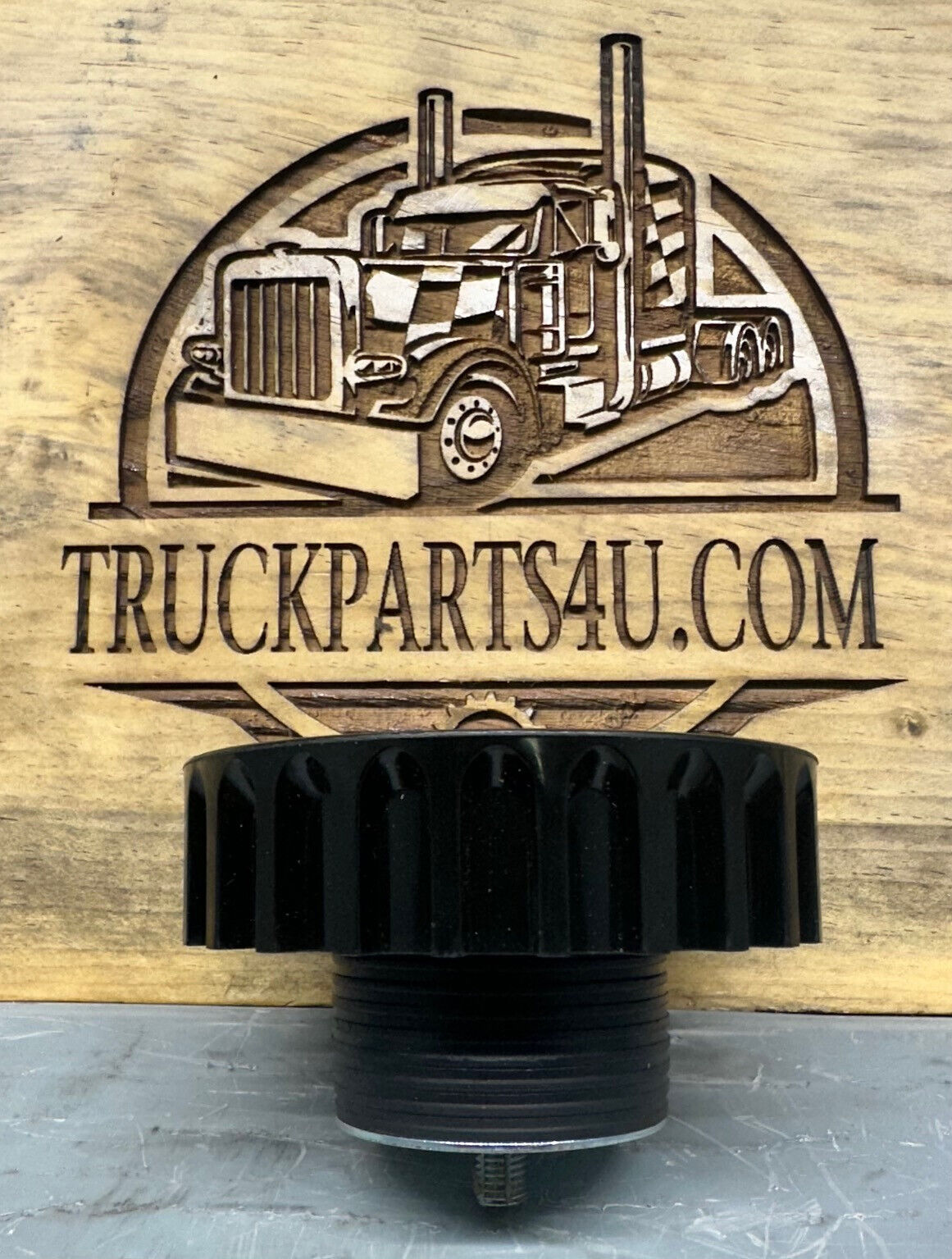 Detail of USA stamp on Cummins 4071224 filler cap – genuine OEM