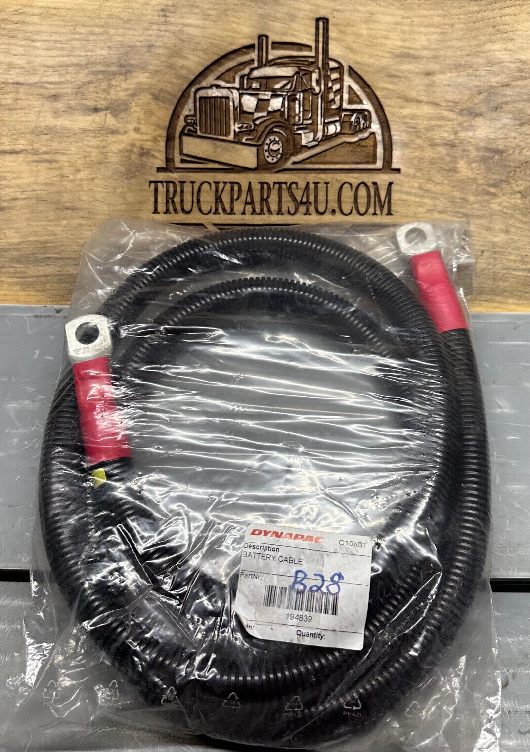 4700194839 DYNAPAC BATTERY CABLE.  DYNAPAC 194839  *NEW GENUINE