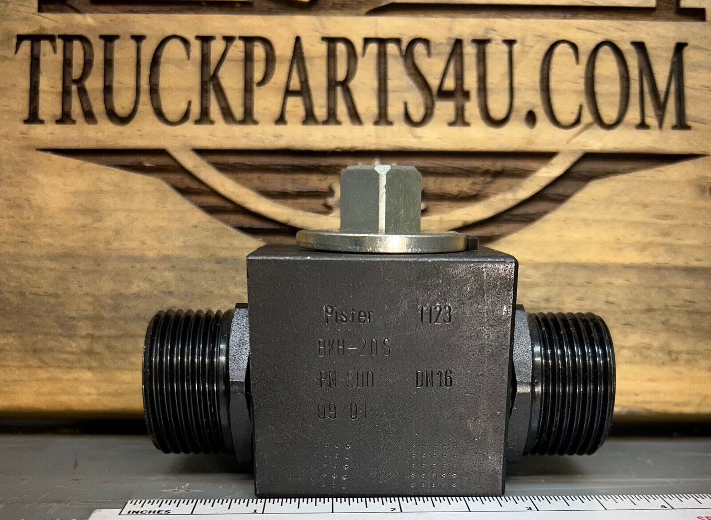 1123 PISTER BKH-20S-PN-500-DN16 BALL VALVE, MALE THREADS ** NEW (NOS) GENUINE