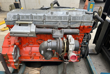 Overhead view of 6HK1XS Isuzu diesel engine – 7.8L, 250HP, new surplus