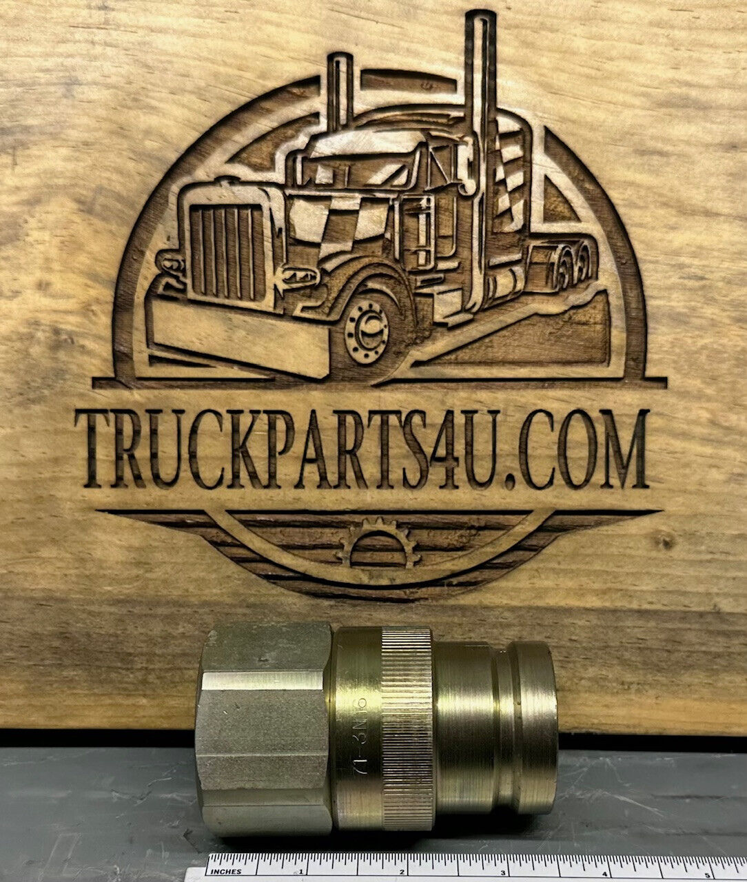 71-3N16-20EF Parker hydraulic coupler – 1-1/4" NPT – new surplus (view 3)