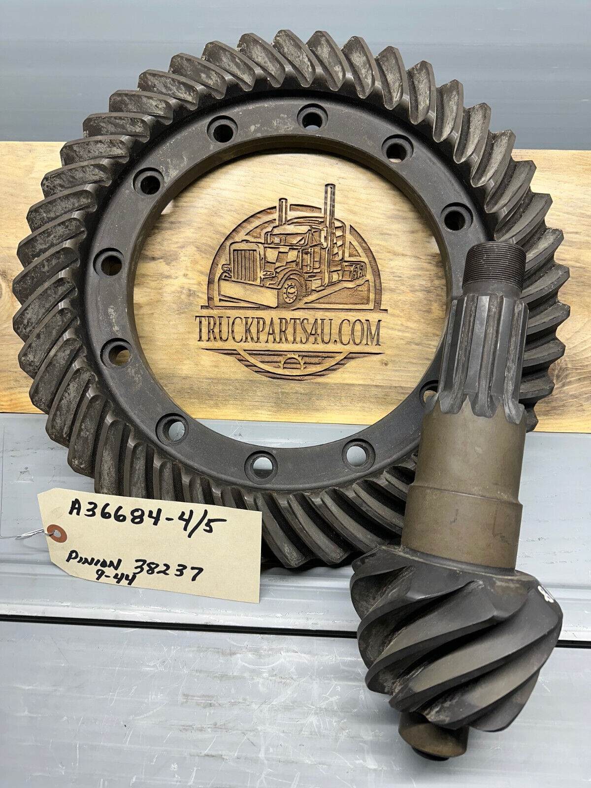 A36684-5-489 Meritor-Rockwell-AxleTech R-155 Ring and Pinion Gearset 4.89 Ratio (44/9) New Genuine NOS