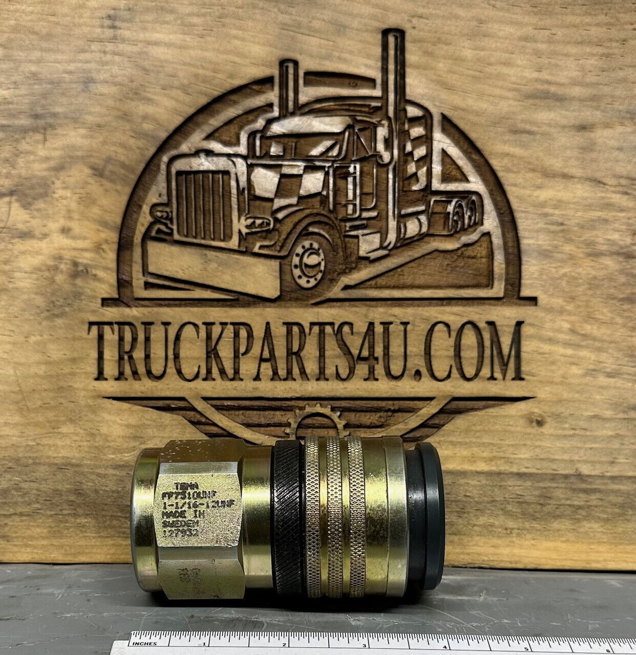FF-7510-UNF TEMA hydraulic quick coupler – Parker FF-751-12FO cross – new (view 1)