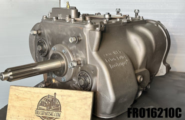 FRO16210C Eaton Fuller Roadranger transmission | DPE remanufactured 10-speed | side profile view | core exchange required