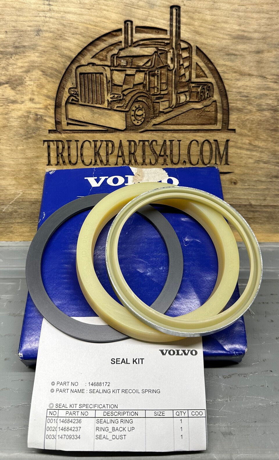14688172 Volvo Seal Kit – New OEM, VOE14688172 for Hydraulic Repair