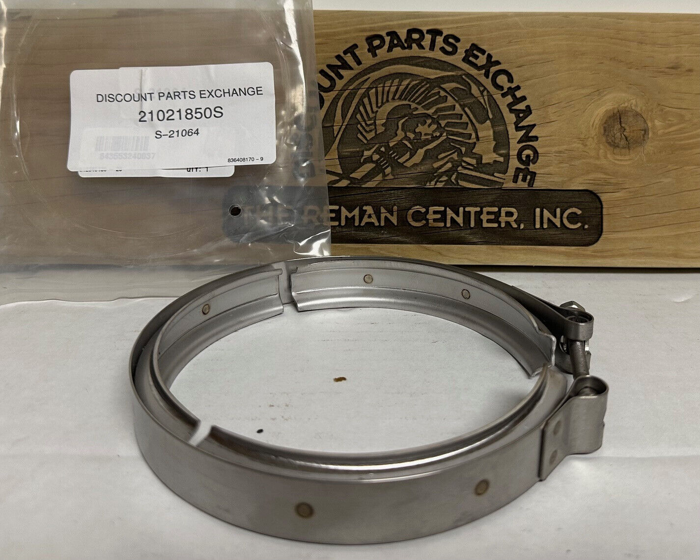  21021850 stainless 5" V-band clamp for Volvo VN1/VNL and Mack CV – S-21064