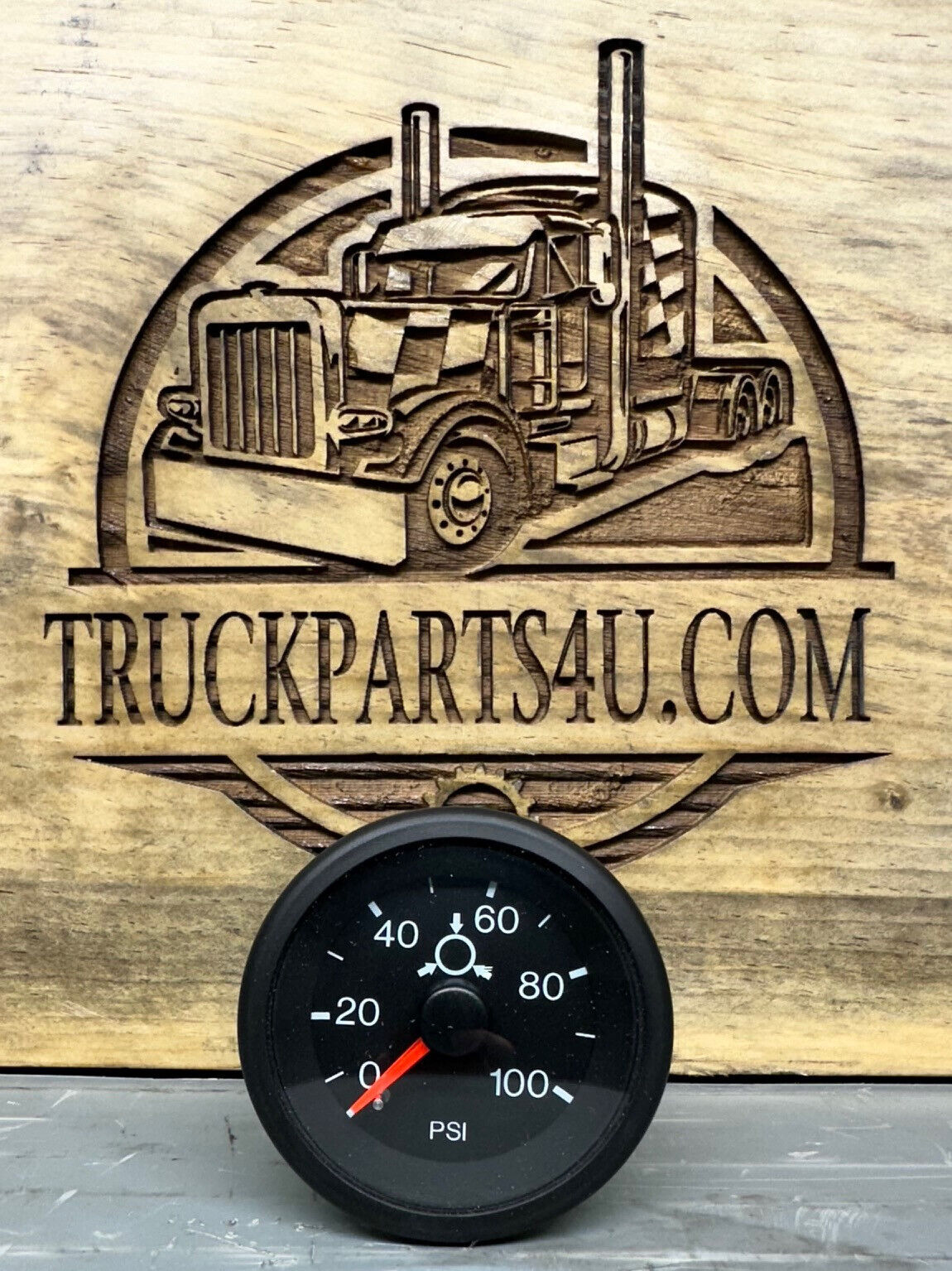  Mack air pressure gauge 25168958 – 0–100 PSI OEM 7MT337