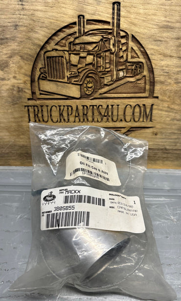  380SB55 Mack/Volvo oil fill cap with lanyard – 1.375 inch thermos style