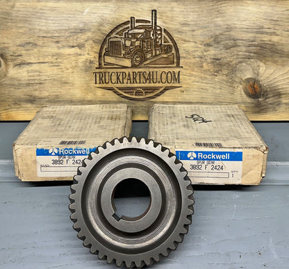 3892F2424 Meritor Rockwell AxleTech spur gear new genuine NOS shown with original Rockwell packaging boxes