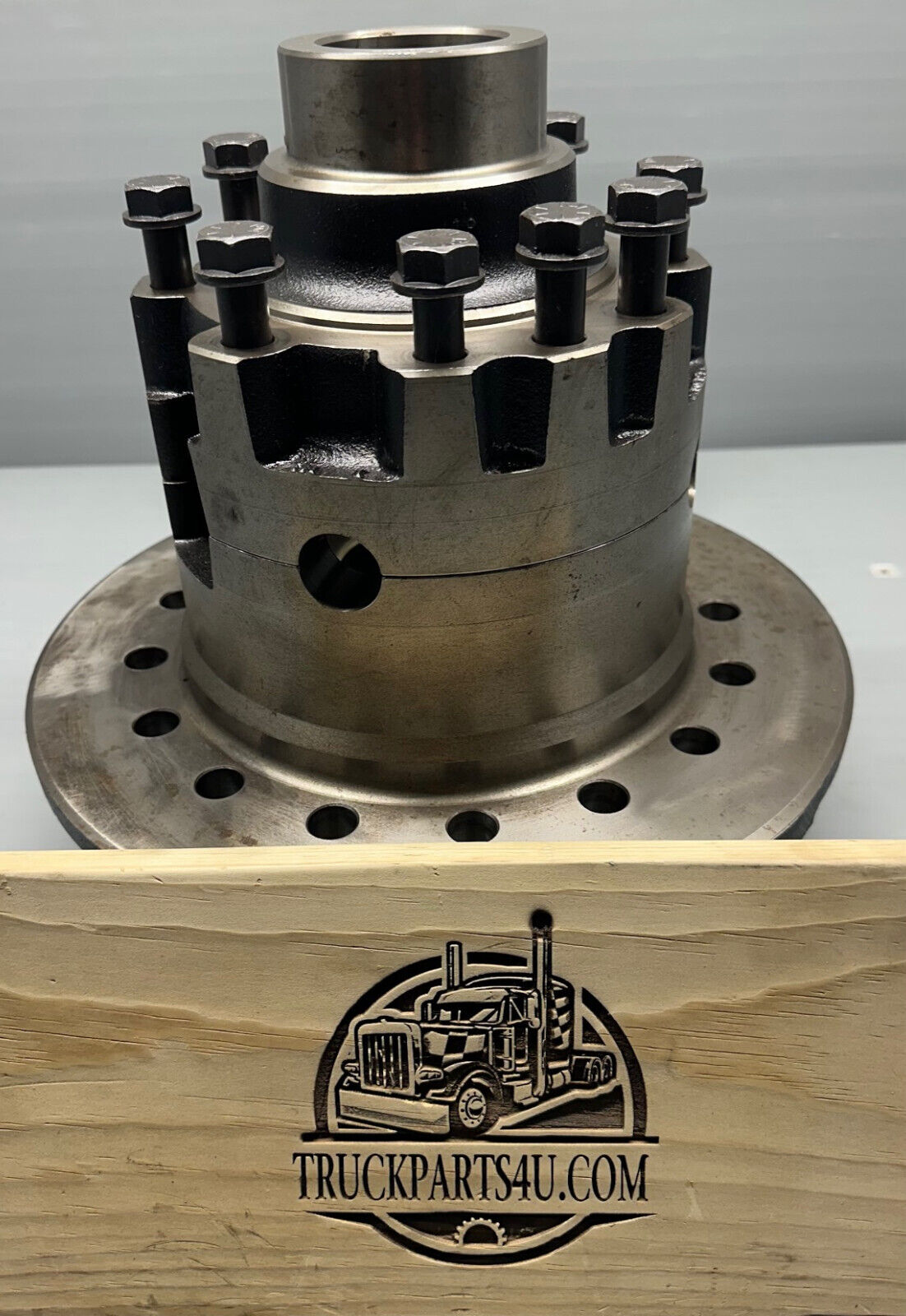 390KQ100X Dana Spicer S400 Differential Case Kit - Top View Showing Carrier and Case Halves - New Genuine NOS