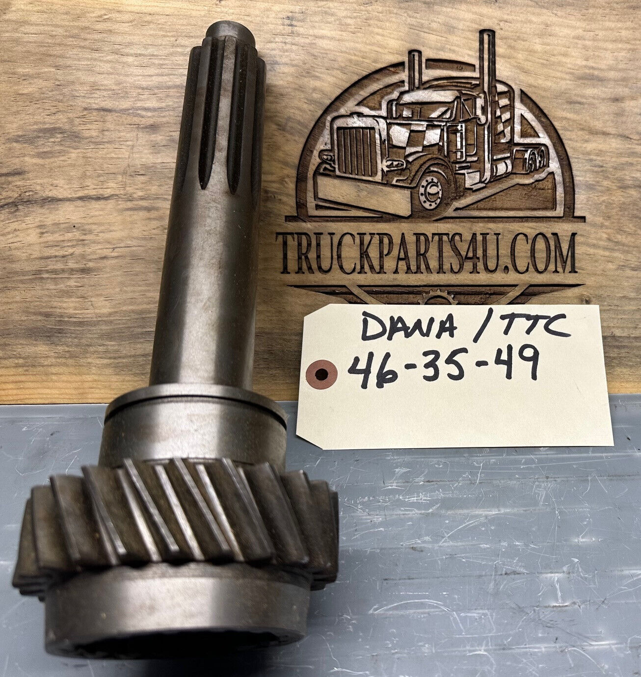 46-35-49 Dana Spicer TTC input shaft for 5000 Series, model 5652, new genuine NOS