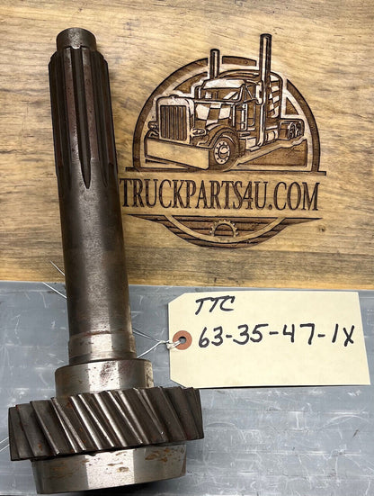  63-35-47-1X Dana Spicer TTC input shaft for CM60 Series transmission, new genuine NOS