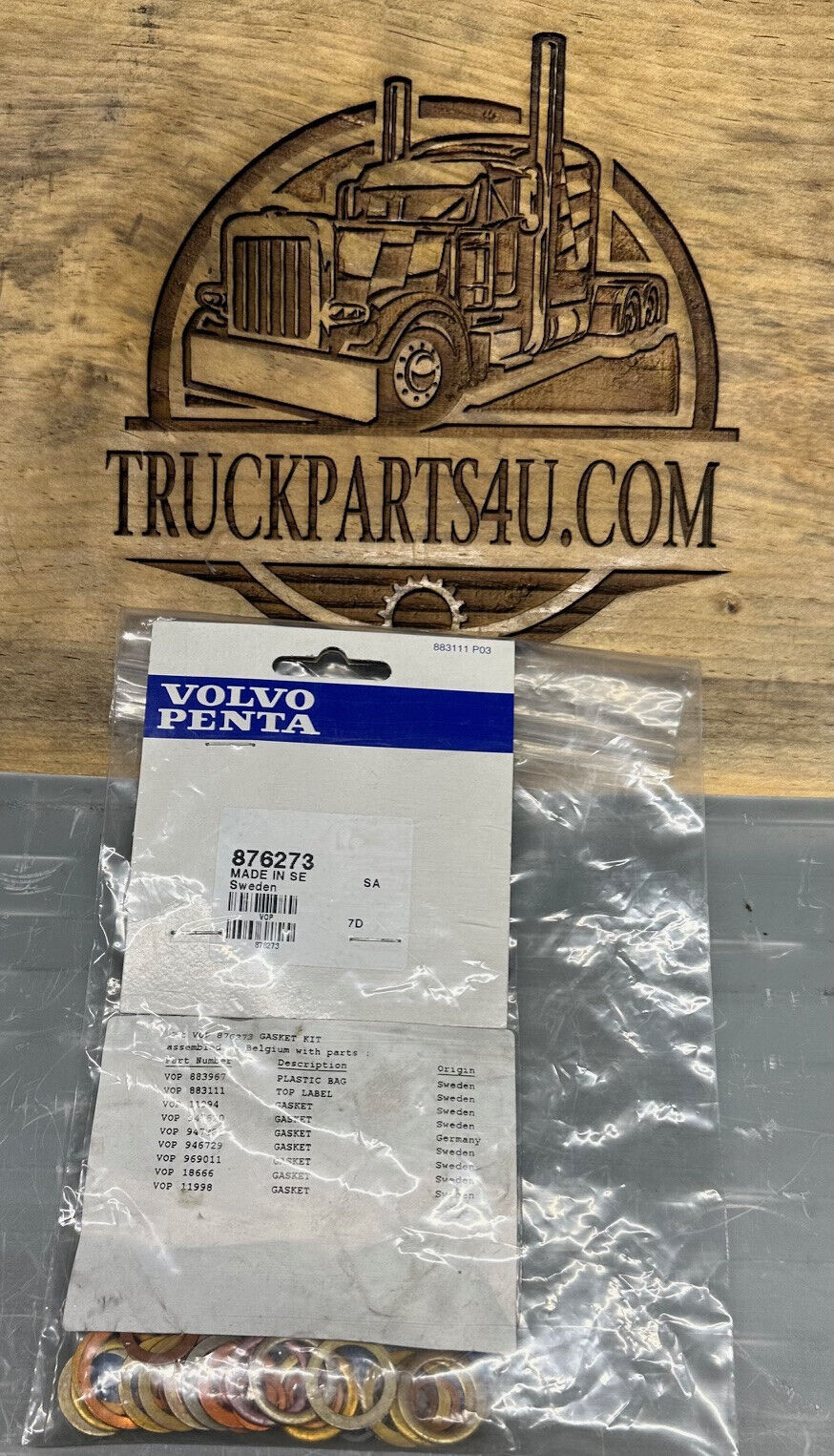 876273 Volvo Penta gasket set – new genuine NOS