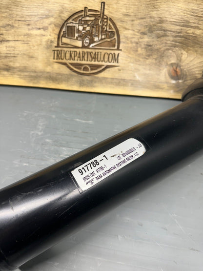 Side view of 917788-1 Dana Spicer 1610 complete driveshaft assembly showing overall length – new genuine OEM