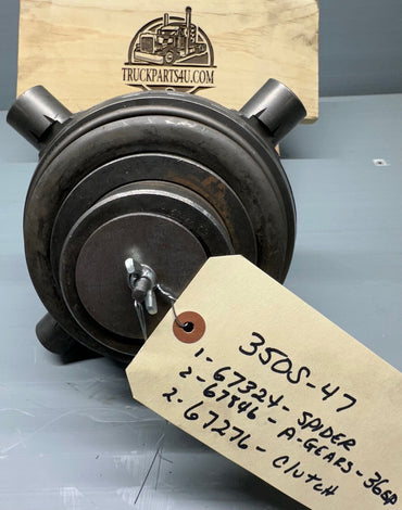 Angled view with ID tag — Detroit Locker 350S-47 No-Spin, 2.310 inch 36-spline