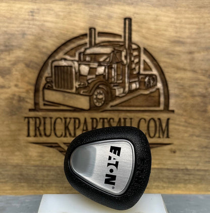 Eaton badge on A6909 pistol-grip shift knob front cap