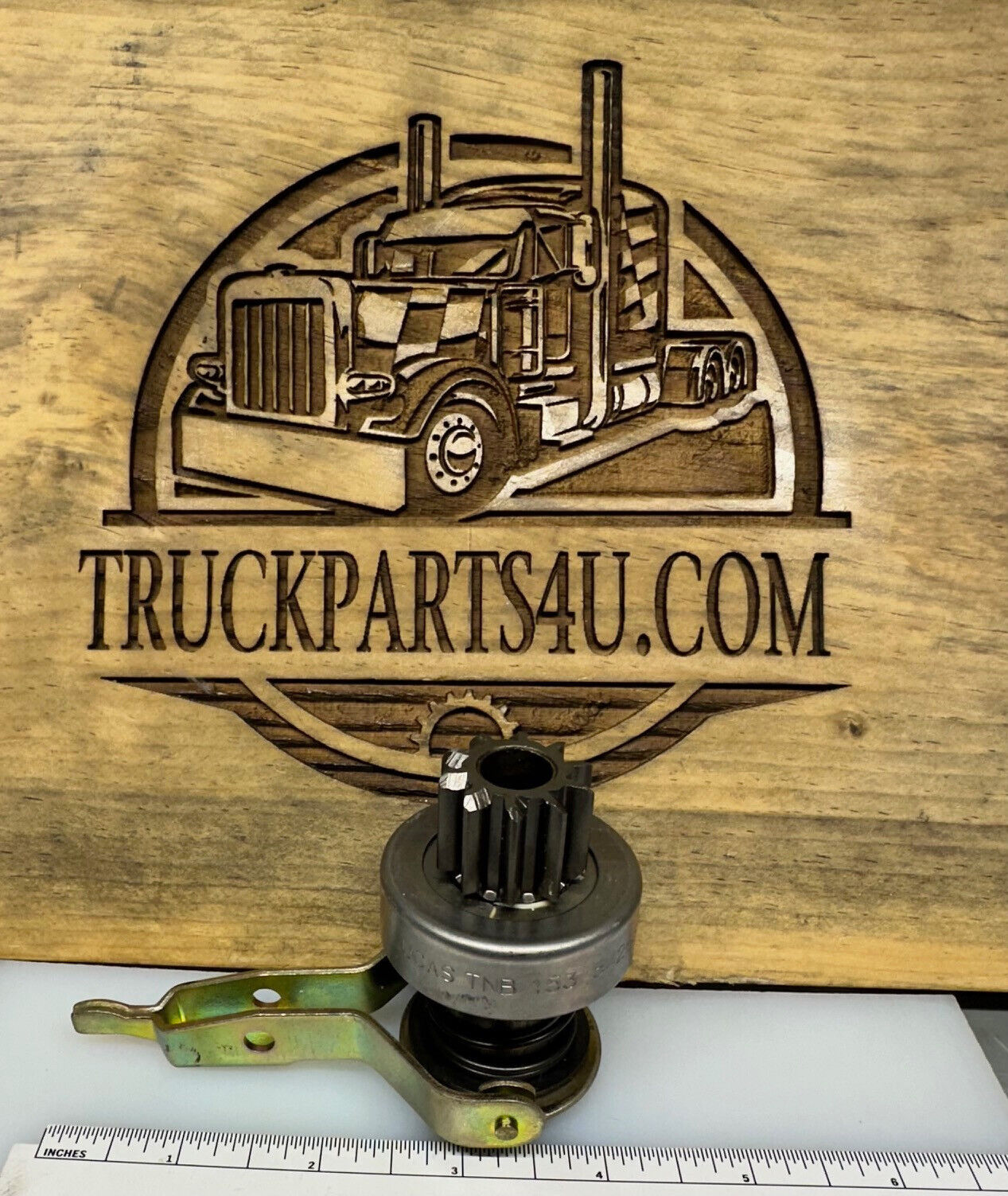 TNB153 LUCAS STARTER DRIVE W/LEVER 54265549. 65182801 BOBCAT.  * NEW (NOS)