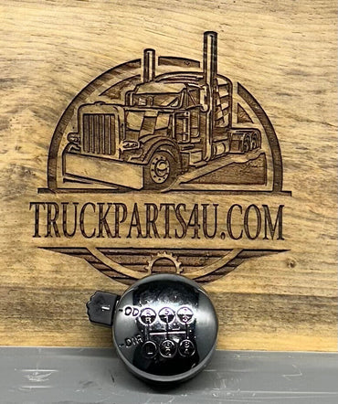 A-4491 Fuller puck style shift knob | aftermarket machined aluminum knob for Eaton Fuller 13-speed transmissions | face-up view