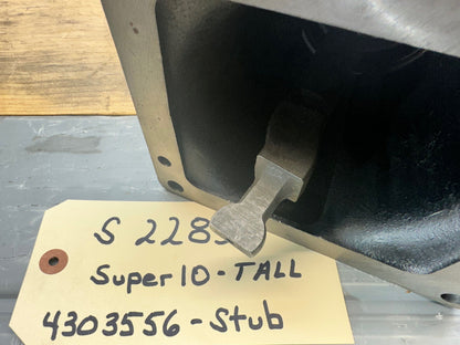 Top view of S2283 Eaton Super 10 shift tower assembly for forward shift bar housing configuration
